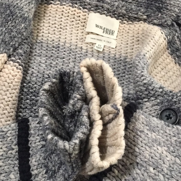 WILFRED Free Cotton Bottom Up Chunky knitted Cardigan Size XS - Picture 9 of 11